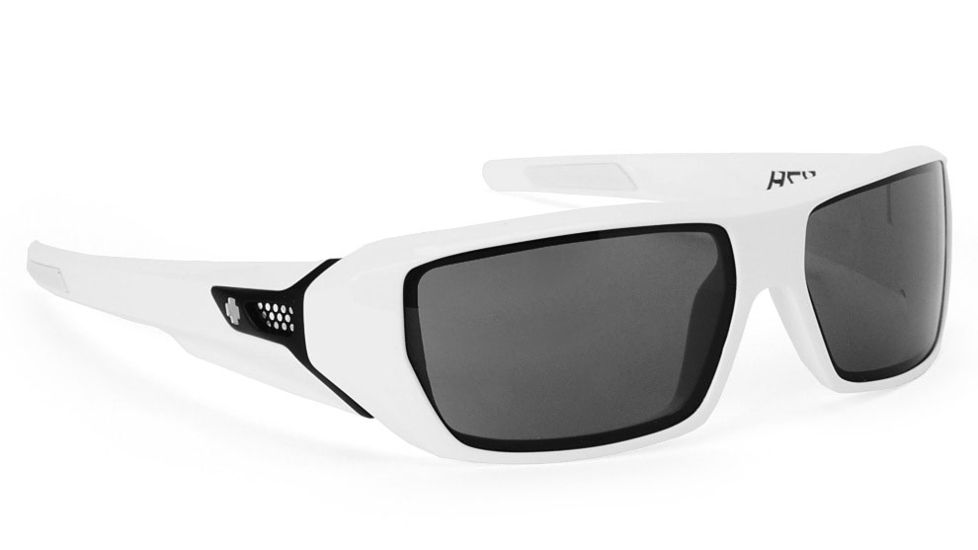 Spy Optics HSX Sunglasses with White Frame / Grey Lenses 670949638129