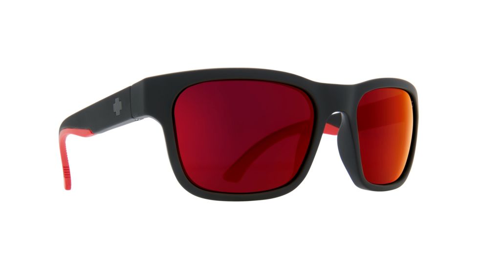 Spy Optic Hunt Progressive Prescription Sunglasses, Matte Black/Red Fade Frame, 673469374673PR