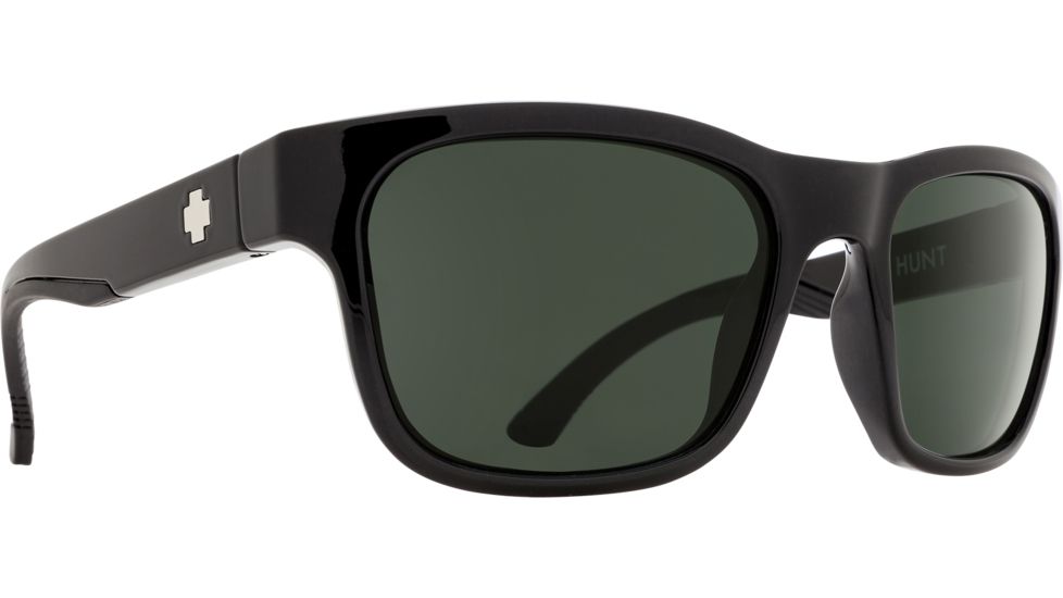 Spy Optic Hunt Sunglasses, Black Frame, Happy Gray Green Lens, 673469038863