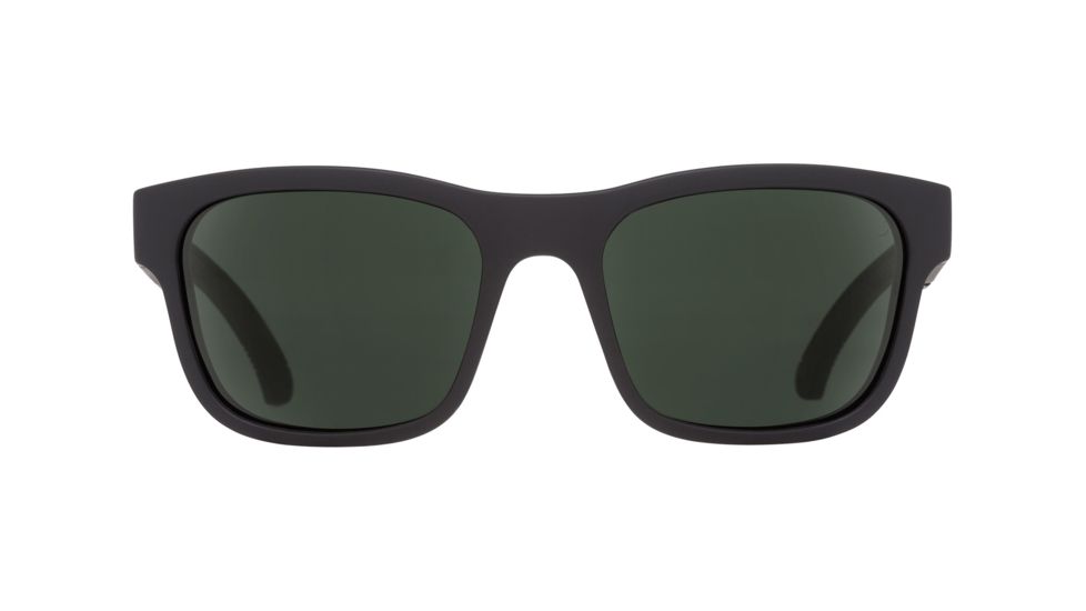 Spy Optic Hunt Sunglasses, Matte Black Frame, Happy Glass Gray Polar Lens, Polarized, 673469374484