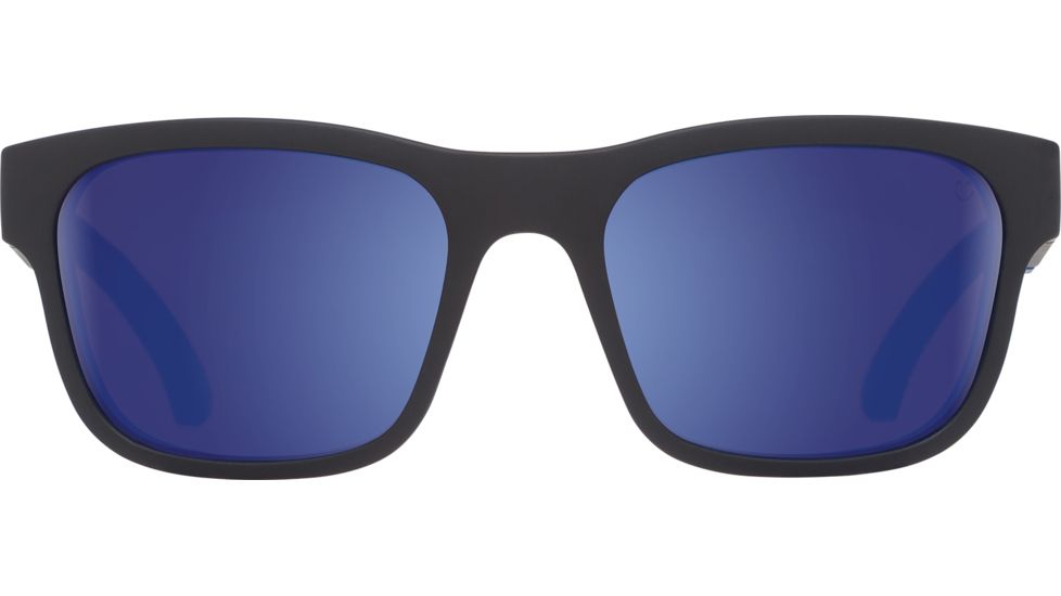Spy Optic Hunt Sunglasses, Matte Black Navy Frame, Happy Bronze Polar W/ Dark Blue Spectra Lens, Polarized, 673469714438