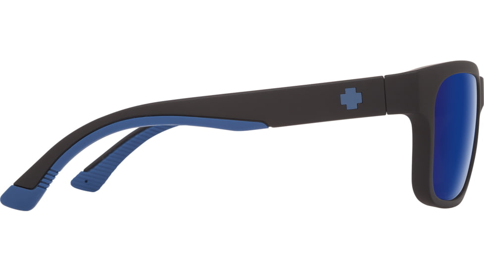 Spy Optic Hunt Sunglasses, Matte Black Navy Frame, Happy Bronze Polar W/ Dark Blue Spectra Lens, Polarized, 673469714438
