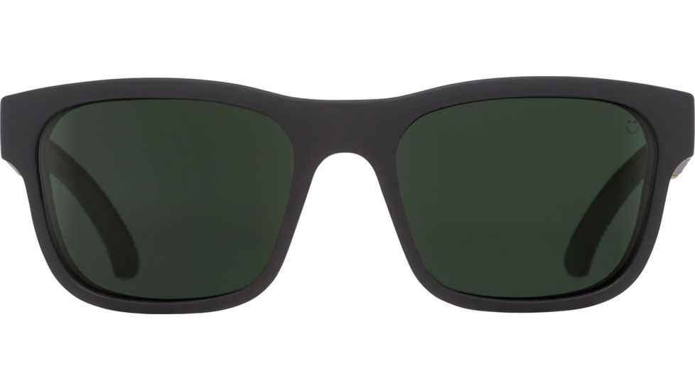 Spy Optic Hunt Sunglasses, Matte Black Olive Frame, Happy Gray Green Polar Lens, Polarized, 673469713864