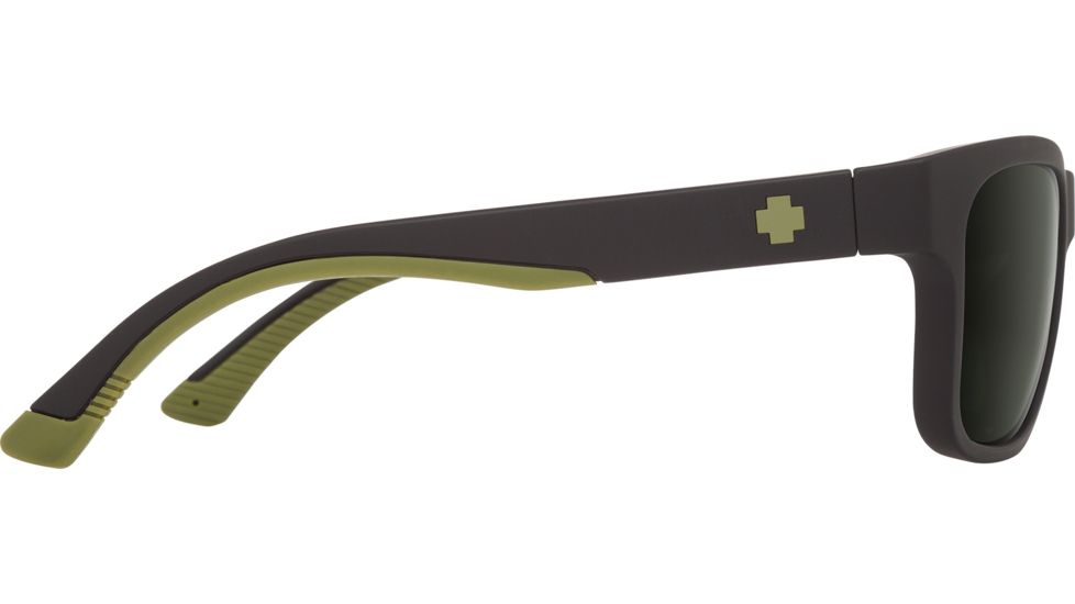 Spy Optic Hunt Sunglasses, Matte Black Olive Frame, Happy Gray Green Polar Lens, Polarized, 673469713864