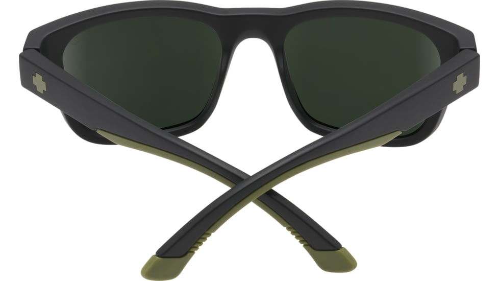 Spy Optic Hunt Sunglasses, Matte Black Olive Frame, Happy Gray Green Polar Lens, Polarized, 673469713864