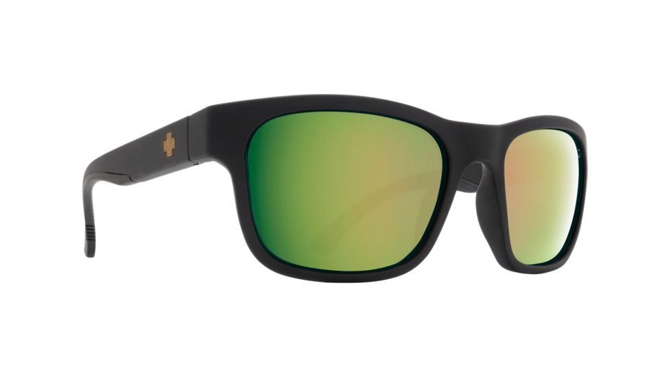 Spy Optic Jackman Single Vision Prescription Sunglasses, Matte Black Ca Ansi/Us Mil Frame, 673505003094SV