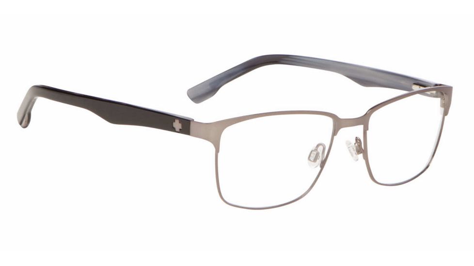 Spy Optic Jax Single Vision Prescription Eyeglasses, Gunmetal/Black Horn Frame-573217440000SV