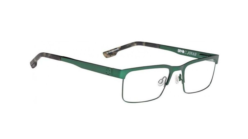 Spy Optic Jonah Single Vision Prescription Eyeglasses, Matte Forest/Matte Army Camo Tort Frame, 573353298000SV
