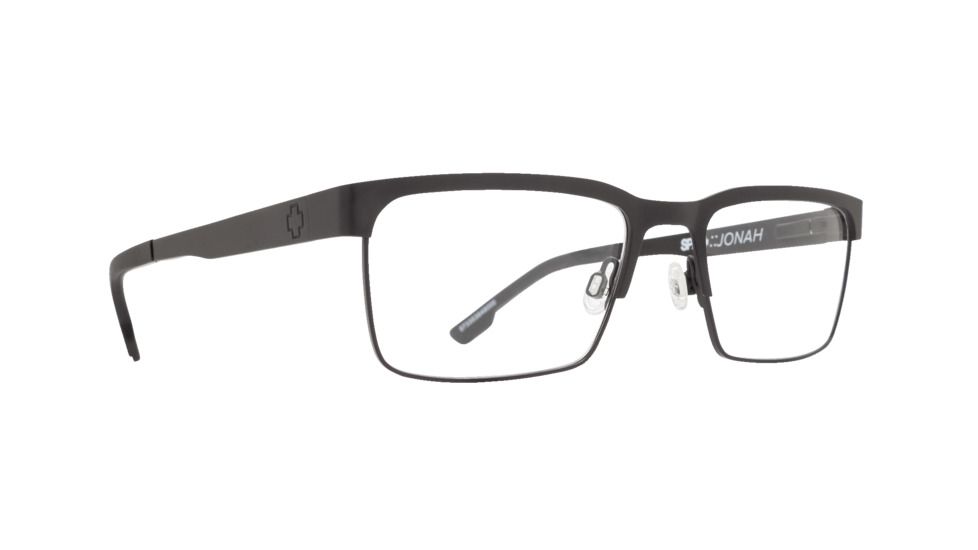 Spy Optic Jonah Single Vision Prescription Eyeglasses, Matte Black / Matte Black Frame, 573353849000SV