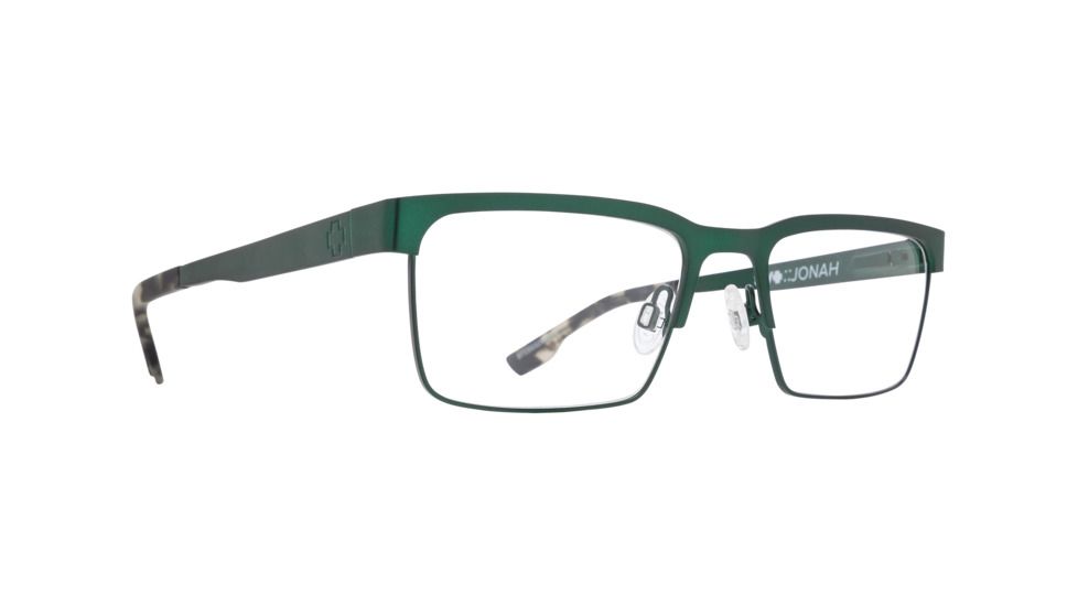 Spy Optic Jonah Single Vision Prescription Eyeglasses, Matte Forest/Matte Army Camo Tort Frame, 573353298000SV