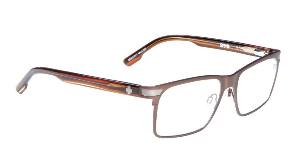 Spy Optic Jude Bifocal Prescription Eyeglasses, Mahogany/Cuban Smoke Frame-SRX00117BI