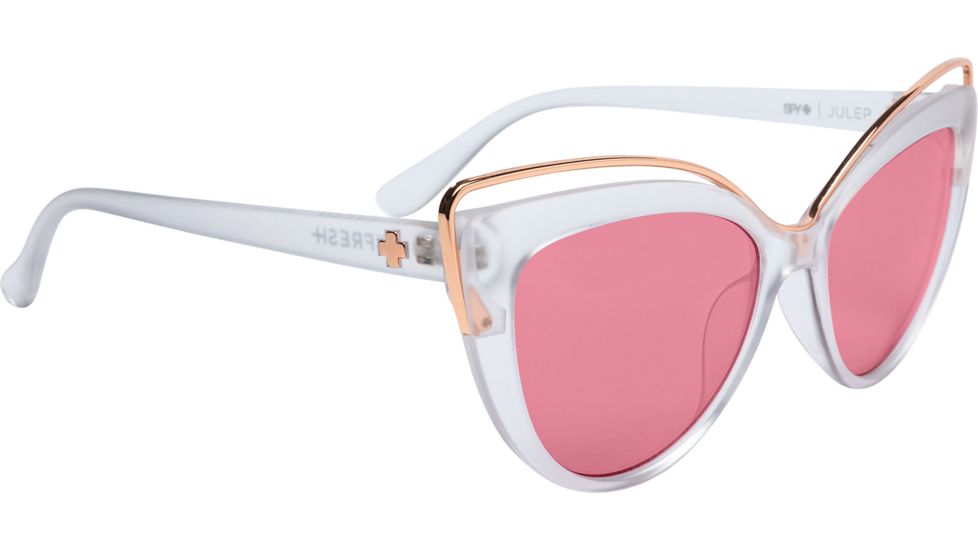 Spy Optic Julep Single Vision Prescription Sunglasses, Matte Crystal Frame, 6700000000007SV