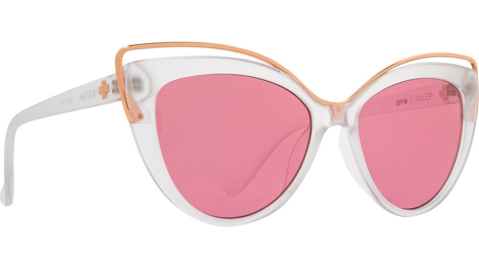 Spy Optic Julep Single Vision Prescription Sunglasses, Matte Crystal Frame, 6700000000007SV