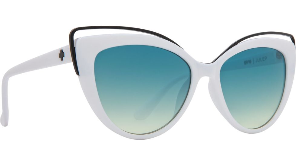 Spy Optic Julep Single Vision Prescription Sunglasses, White Frame, 6700000000006SV