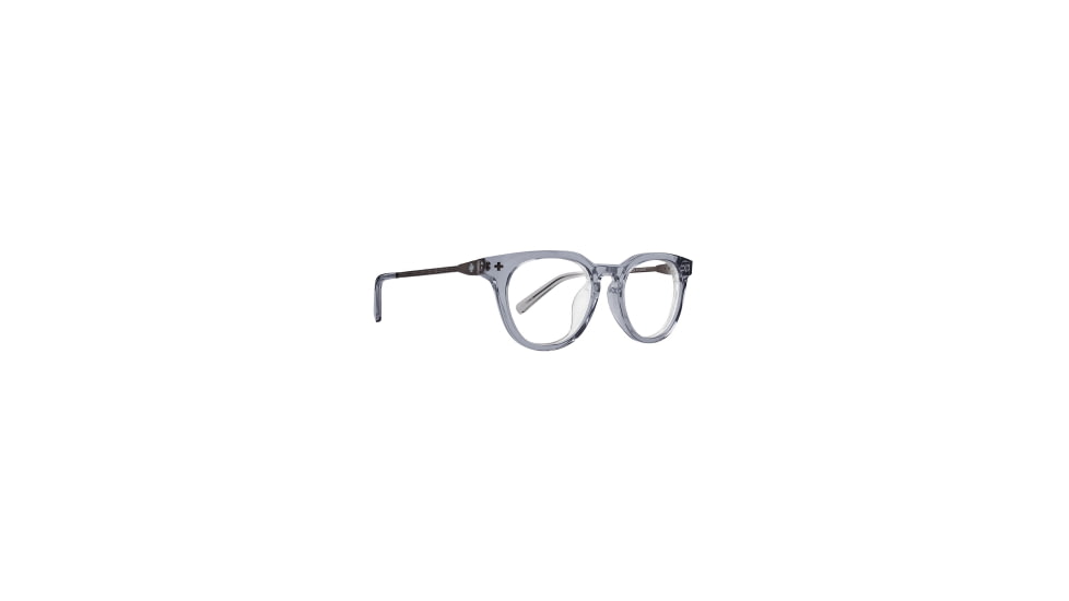 Spy Optic Kaden Fusion 50 Sunglasses, Crystal Smoke Matte Dark Gunmetal Frame, Clear Lens, Medium/Large, 134098