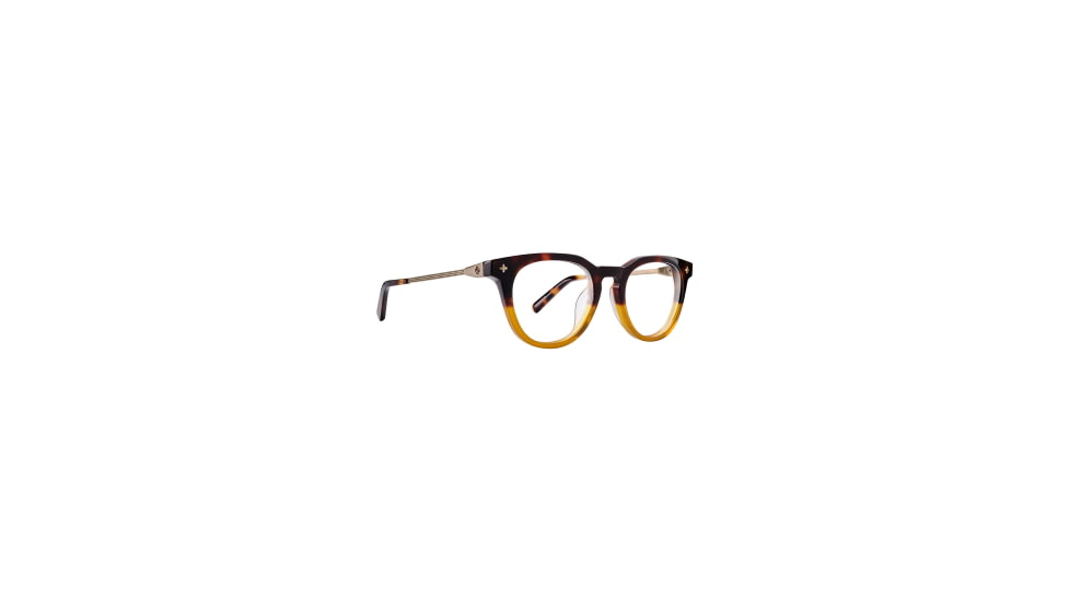 Spy Optic Kaden Fusion 50 Sunglasses, Honey Tort Fade Brushed Bronze Frame, Clear Lens, Medium/Large, 134099