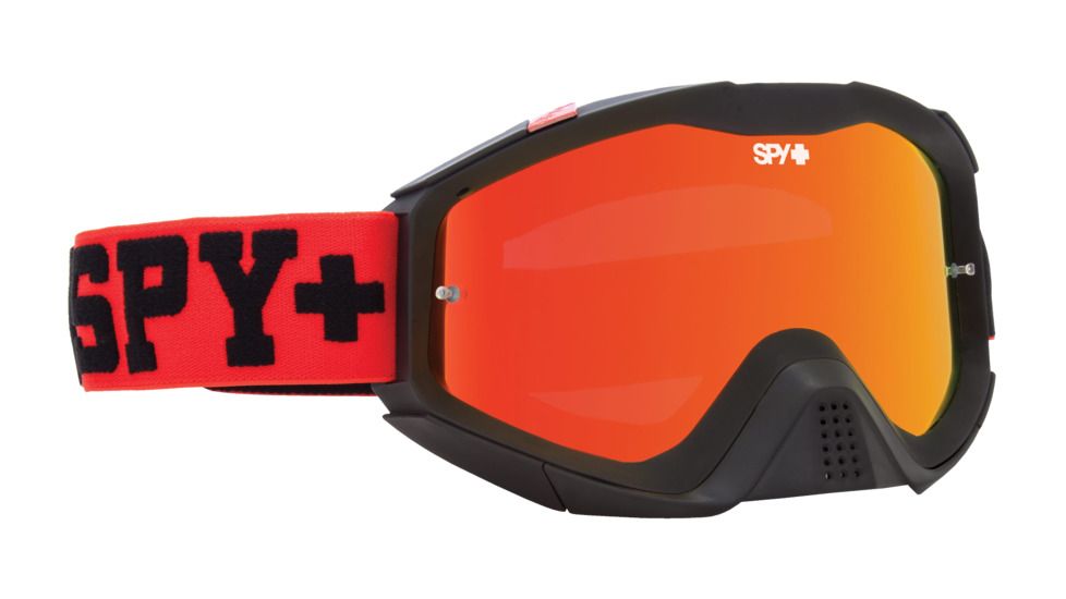 Spy Optic Klutch Goggles w/Shield Lens Shape, Jersey Red  Frame, Smoke w/ Red Spectra/Clear AFP  0322017465856