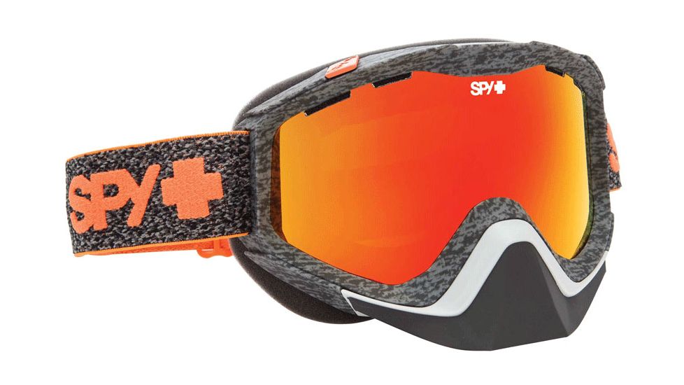 Spy Optic Klutch Snow X Goggles - Neon Autumn Frame, Persimmon w/Red Spectra + Clear Anti Fog w/Posts 313032725324