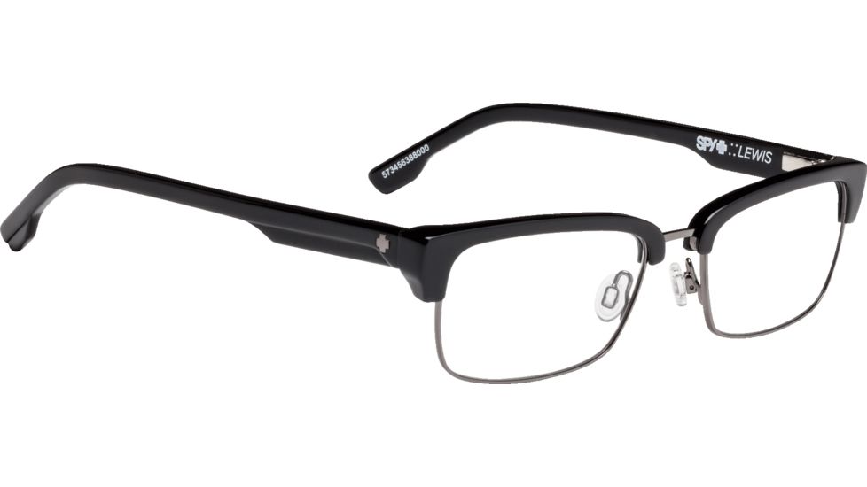 Spy Optic Lewis Bifocal Prescription Eyeglasses, Black/Gunmetal Frame, 573456388000BI