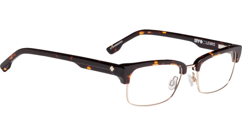 Spy Optic Lewis Bifocal Prescription Eyeglasses, Dark Tort/Gold Frame, 573456664000BI