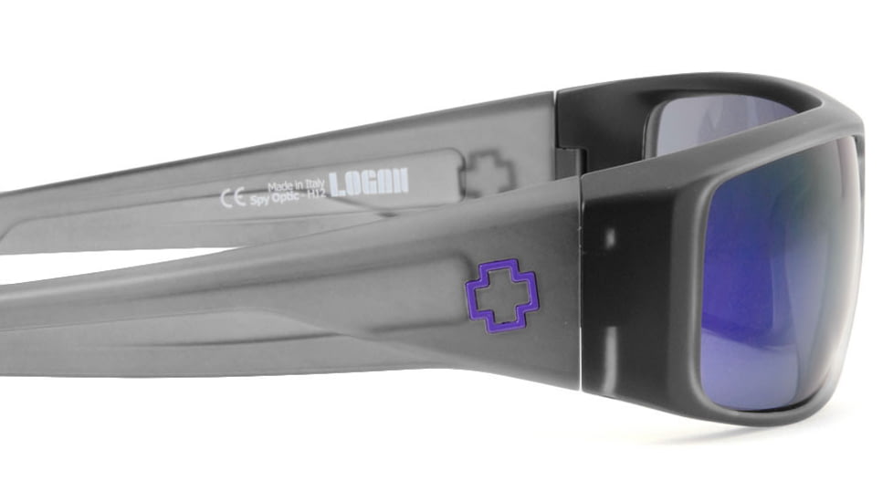 Spy Optic Logan Sunglasses w/ Black Ice Frame &amp; Purple Spectra Lens