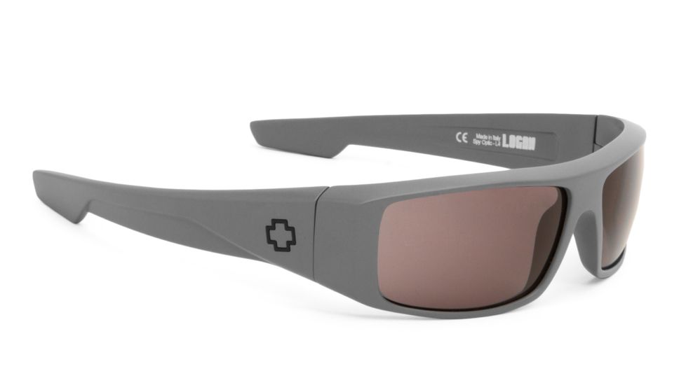 Spy Optic Logan Single Vision Prescription Sunglasses, Primer Gray Frame, Gray Lens-670939865129SV