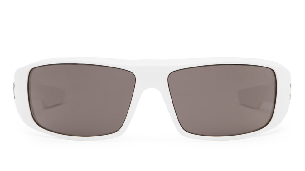 Spy Optic Logan Single Vision Prescription Sunglasses, White Frame, Gray Lens-670939638129SV