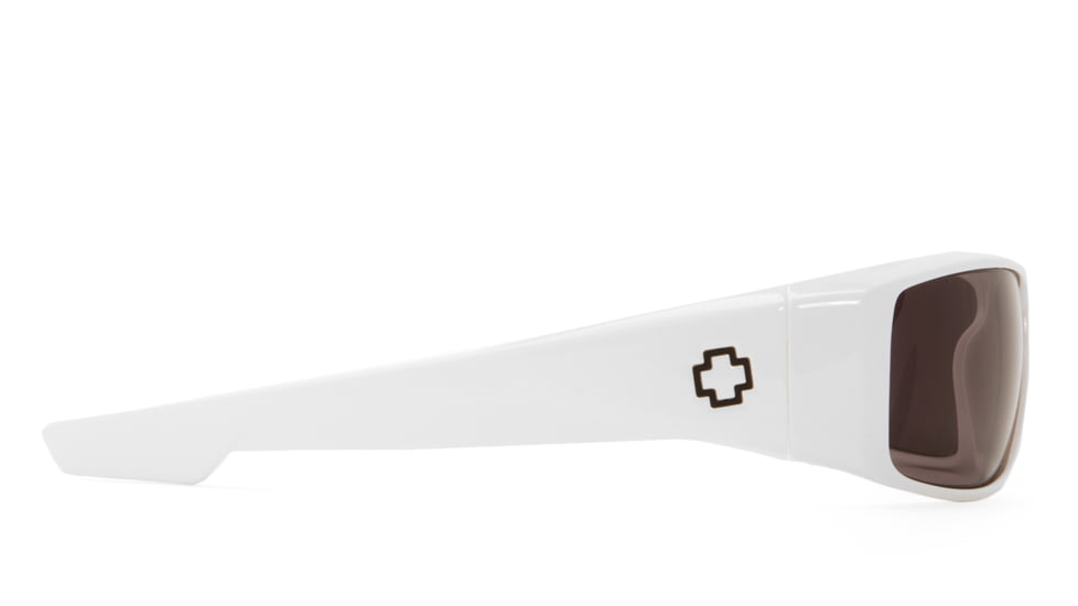 Spy Optic Logan Single Vision Prescription Sunglasses, White Frame, Gray Lens-670939638129SV