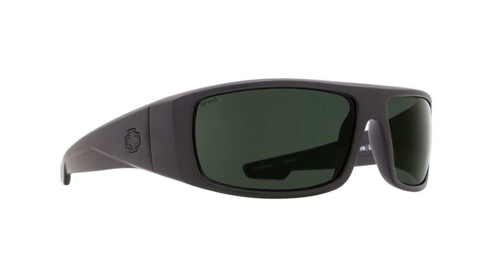 Spy Optic Logan Single Vision Prescription Sunglasses, Matte Black Ansi Rx Frame, 670939243863SV