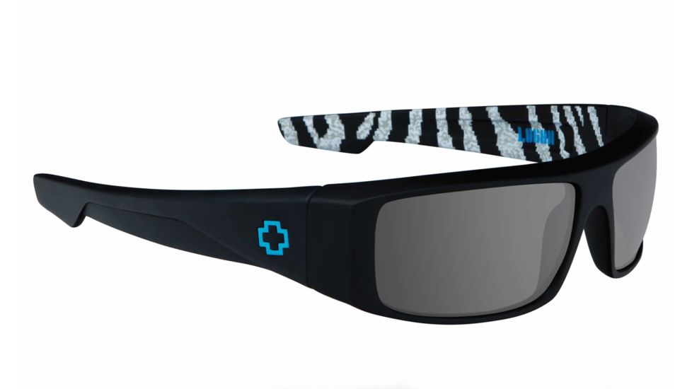 Spy Optic Logan Sunglasses, Ken Block Livery Matte Black Frame, Happy Grey Green Lens 670939786863