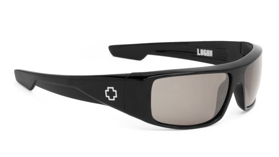Spy Optic Logan Sunglasses - Black Frame and Happy Bronze Polarized W/ Black Mirror Lens