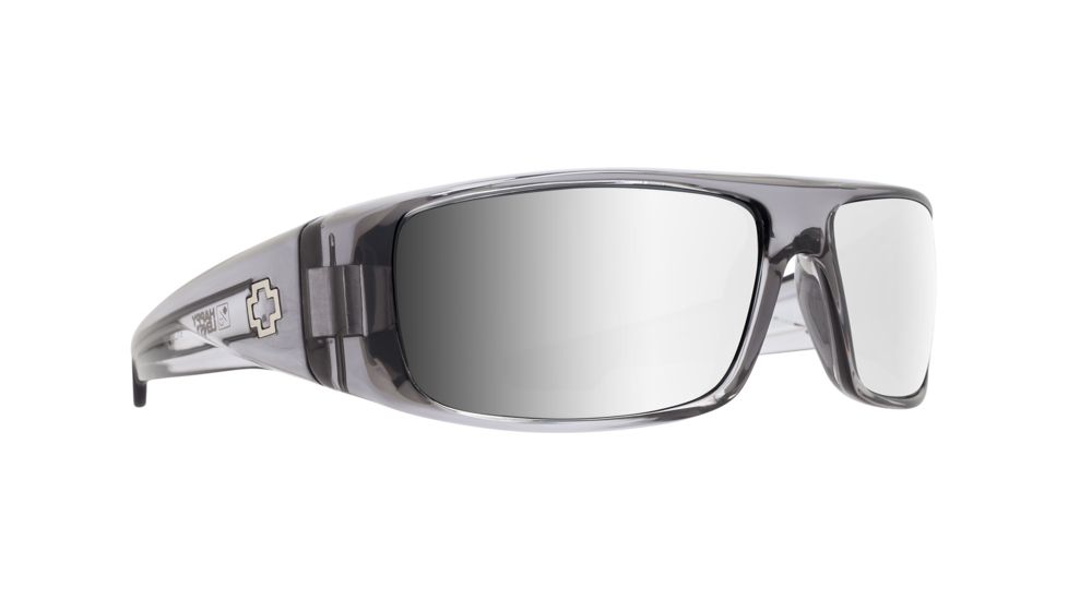 Spy Optic Logan Single Vision Prescription Sunglasses, Clear Smoke Frame, 670939204352SV