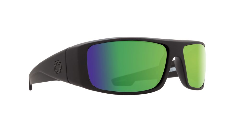 Spy Optic Logan Single Vision Prescription Sunglasses, Matte Black Frame, 670939374861SV