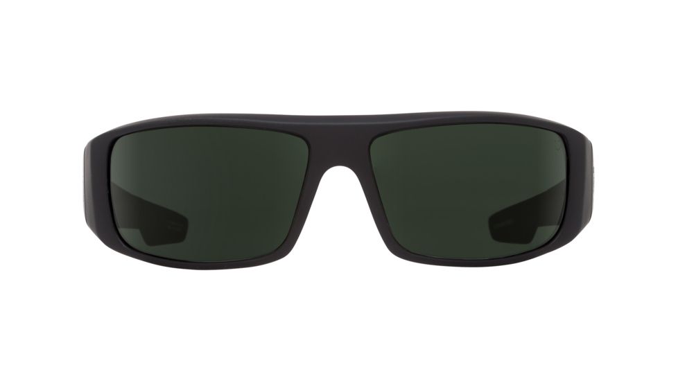 Spy Optic Logan Single Vision Prescription Sunglasses, Soft Matte Black Frame - 670939973863SV