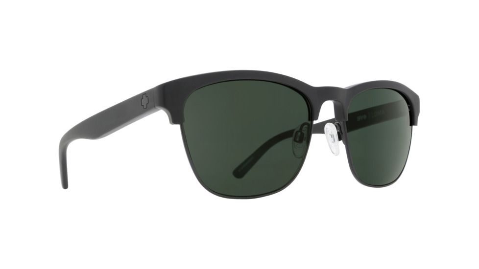 Spy Optic Loma Eyewear - Unisex - Sunglasses, Matte Black/Black Frame, Happy Gray Green Polar Lens, Polarized, 873498108864