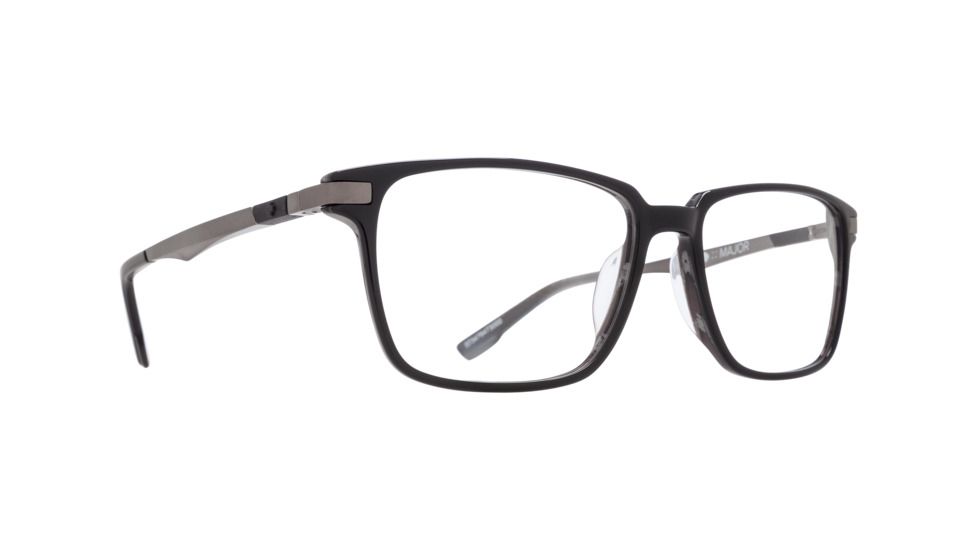 Spy Optic Major Bifocal Prescription Eyeglasses, Black Horn/Matte Gunmetal Frame, 573476473000BI