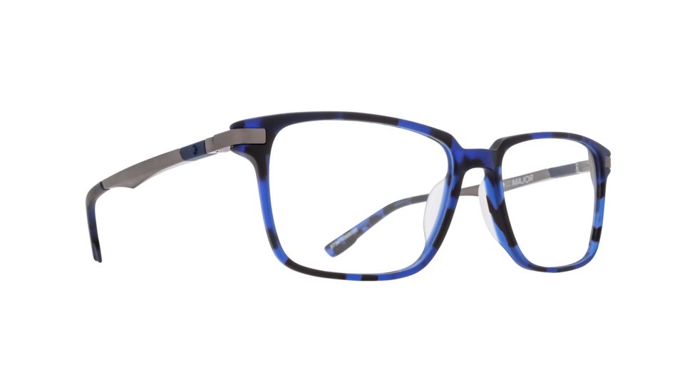 Spy Optic Major Bifocal Prescription Eyeglasses, Matte Navy Tortoise/Matte Gunmetal Frame, 573476568000BI
