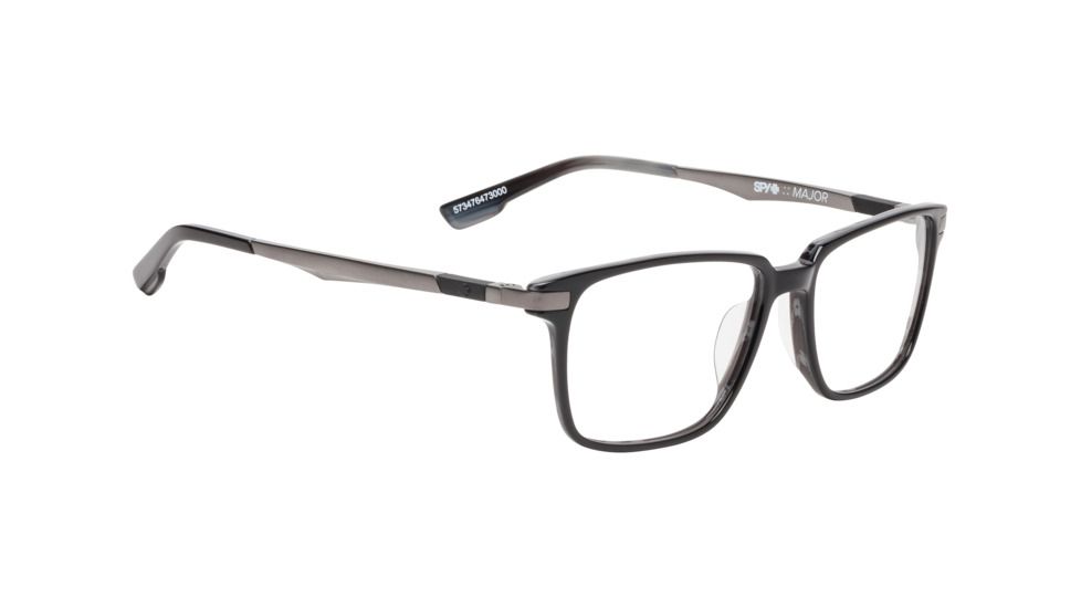 Spy Optic Major Bifocal Prescription Eyeglasses, Black Horn/Matte Gunmetal Frame, 573476473000BI