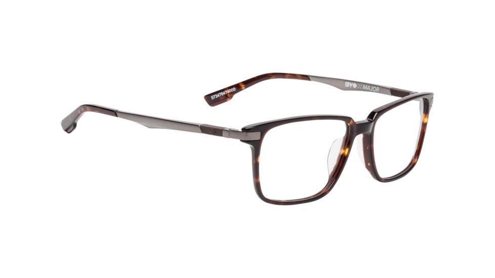 Spy Optic Major Bifocal Prescription Eyeglasses, Dark Tortoise/Matte Gunmetal Frame, 573476474000BI