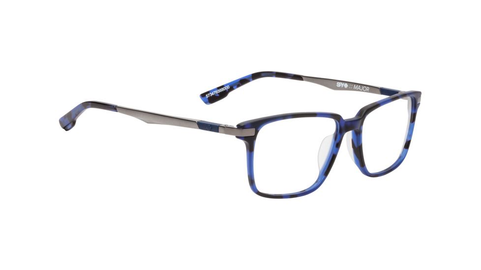 Spy Optic Major Bifocal Prescription Eyeglasses, Matte Navy Tortoise/Matte Gunmetal Frame, 573476568000BI