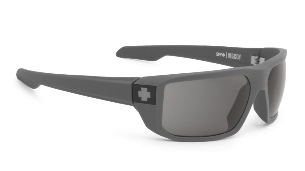 Spy Optic Mccoy Single Vision Prescription Sunglasses, Primer Gray Frame, Gray Lens-673012235129SV