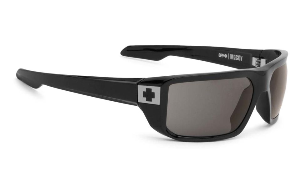 Spy Optic McCoy Progressive Prescription Sunglasses, Black Frame, Grey Lens-673012062129PR