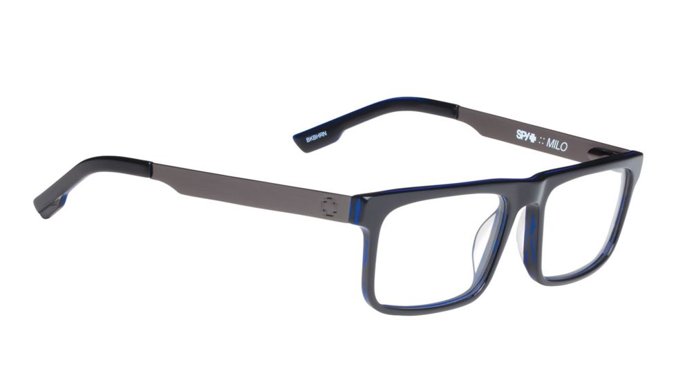 Spy Optic Milo Eyeglasses, Black/Blue Horn Frame 573258086000