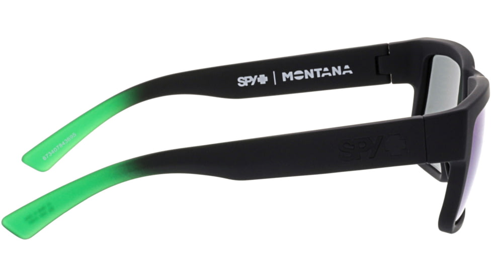 Spy Optic Montana Bifocal Prescription Sunglasses, Soft Matte Black/green Fade Frame, 673407843695BI