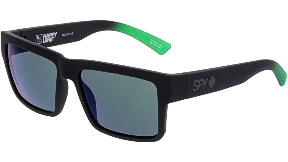 Spy Optic Montana Bifocal Prescription Sunglasses, Soft Matte Black/green Fade Frame, 673407843695BI
