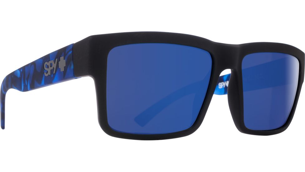 Spy Optic Montana Bifocal Prescription Sunglasses, Soft Matte Black/Navy Tort Frame, 673407845503BI