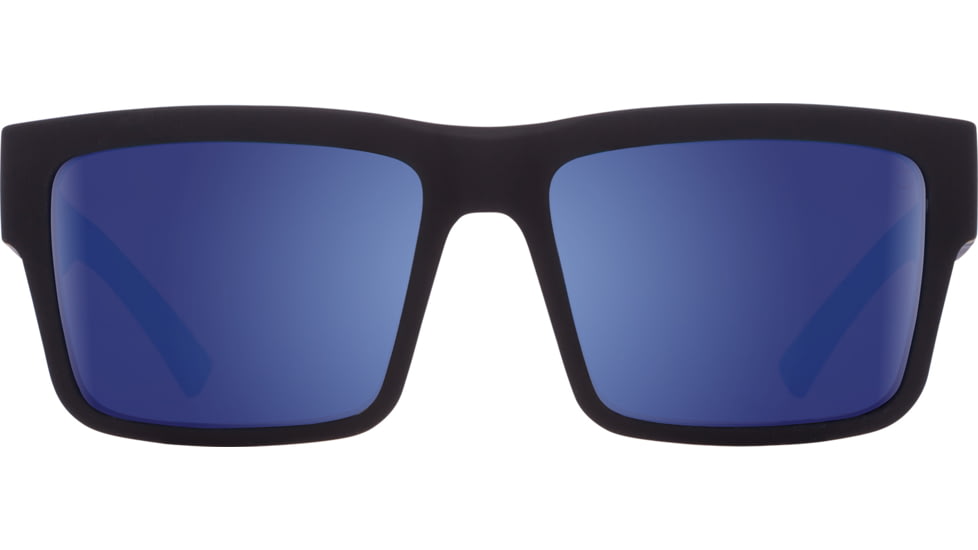 Spy Optic Montana Sunglasses, Soft Matte Black/Navy Tort Frame, Happy Gray Green Lens, 673407845503