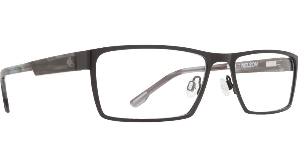 Spy Optic Nelson Progressive Prescription Eyeglasses, Matte Black/Gray Smoke Frame, 573444626000PR