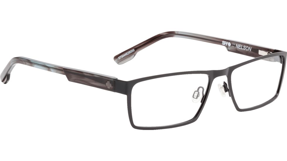 Spy Optic Nelson Progressive Prescription Eyeglasses, Matte Black/Gray Smoke Frame, 573444626000PR