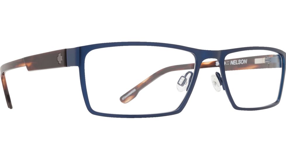 Spy Optic Nelson Progressive Prescription Eyeglasses, Matte Navy/Dark Tort Frame, 573444968000PR